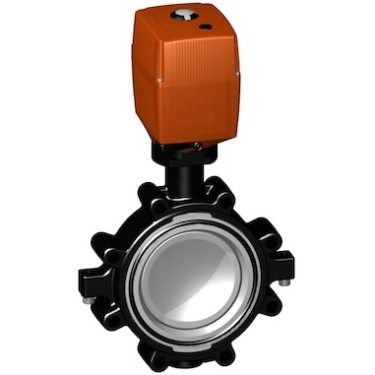 +GF+電動(dòng)蝶閥 電動(dòng)塑料蝶閥，100-230V GF141型凸耳式蝶閥 進(jìn)口蝶閥